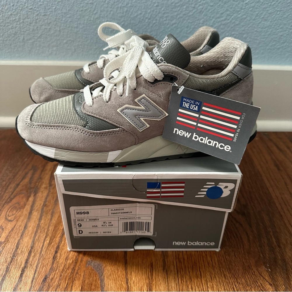 New Balance 998 in “Grey” (Old Shape) Size 9 Sneakers